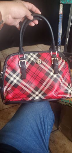 Giani Bernini Plaid Dome Satchel.