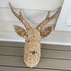 Wicker Deer Head