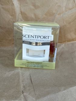 new/unused vintage slatkin & co scentport nightlight diffuser + frangrance