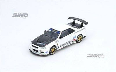 1:64 
INNO64 GT-R (R-34) TOP SECRET R34 White