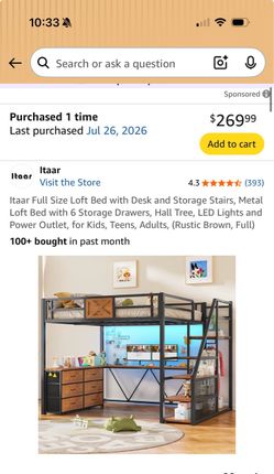 Bunkbed still in boxes