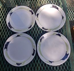 Corelle Corning Dinner Plates x4