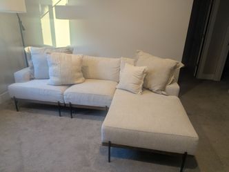 Sectional cream color