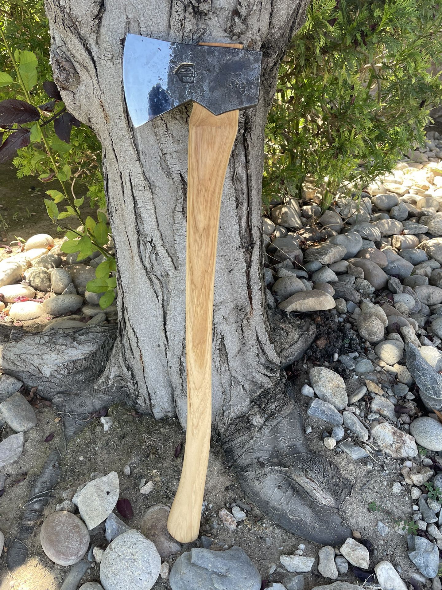 ML Marcis Liepin Forged Axe Head. Official Lamaca Axe Blacksmith, Comes With Sheath