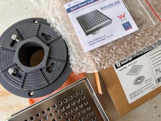 Shower drain 6”x6”