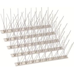 SEEKSEE 10 Pack Bird Spikes –13 inch Pigeon Spikes Anti-Bird Nails Bird Repellent Metal Bird Deterant Spinners of Stainless Steel Bird Spikes for Pige