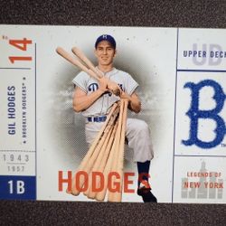 2001 Upper Deck Gil Hodges Brooklyn Dodgers #5 Baseball Card Vintage Collectible MLB Sports