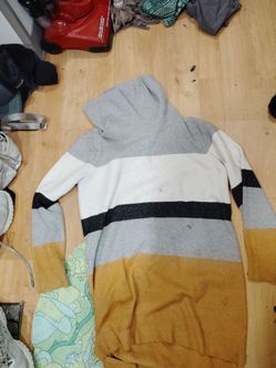 Color Block Turtleneck Knit Sweater