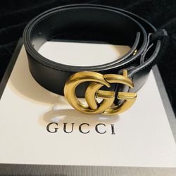 GG Gucci Marmont Leather Belt Size 34