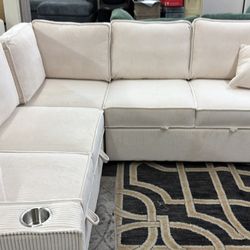 New 90x90 sleeper sectional couch / free delivery