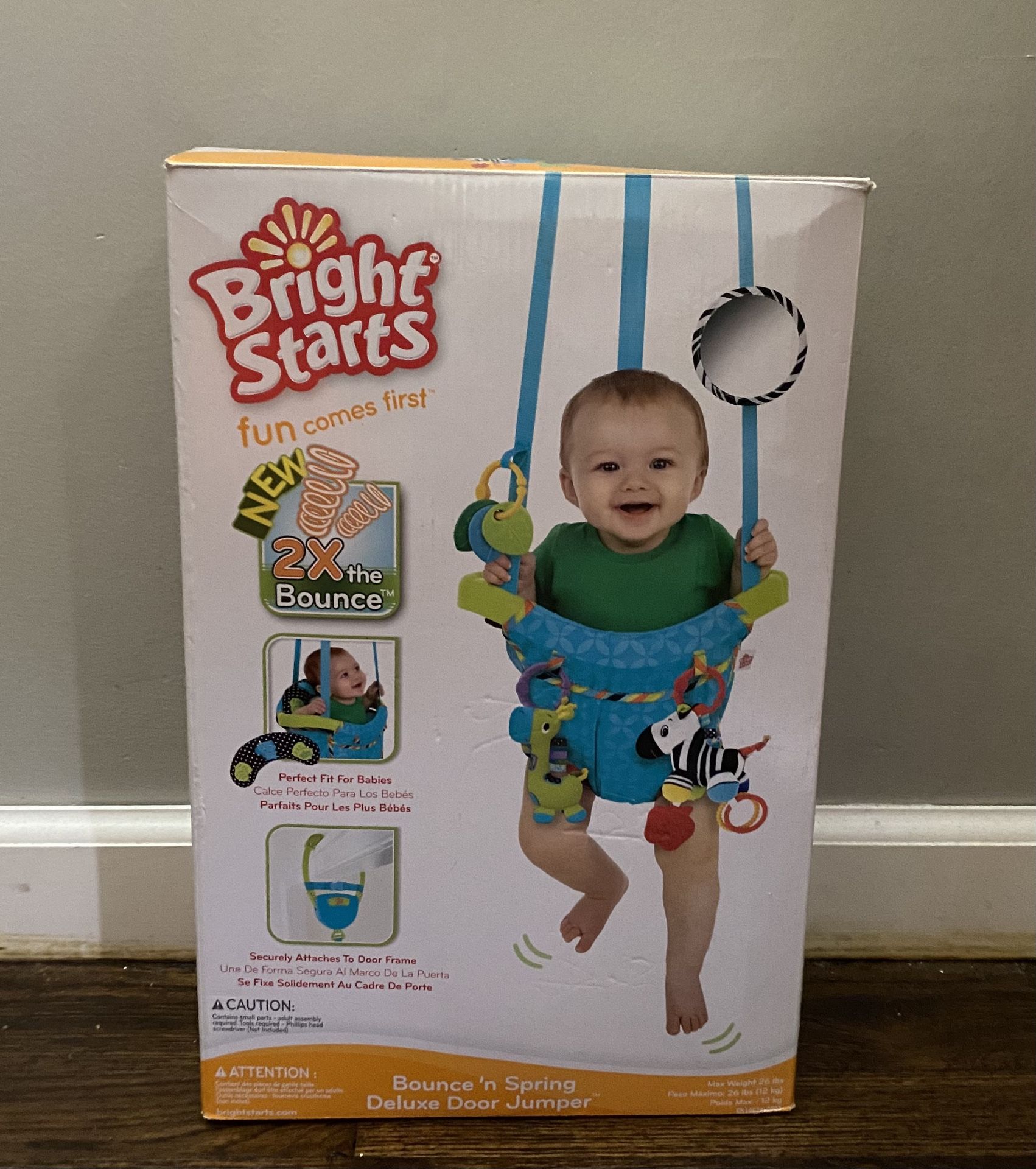 right Starts Bounce ’n Spring Deluxe Door Jumper  (Like New)