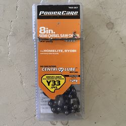 Power care 8" Semi Chisel Saw Chain NEW