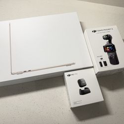 Macbook And DJI Osmo pocket 3