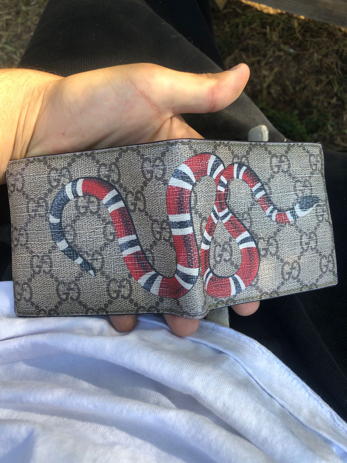 snake gucci wallet