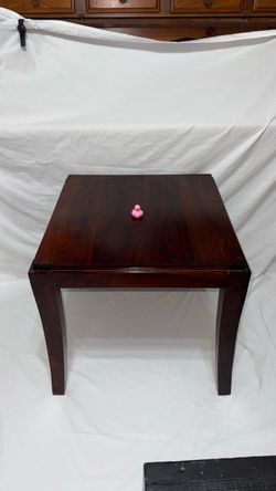 Dark Cherry Wood Side Table