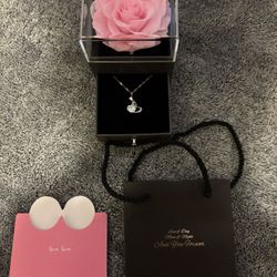 Forever Flower And Necklace - Valentines Deal