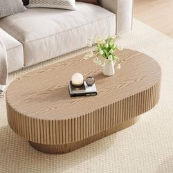 YOUDENOVA 43.7” Oval Coffee Table,