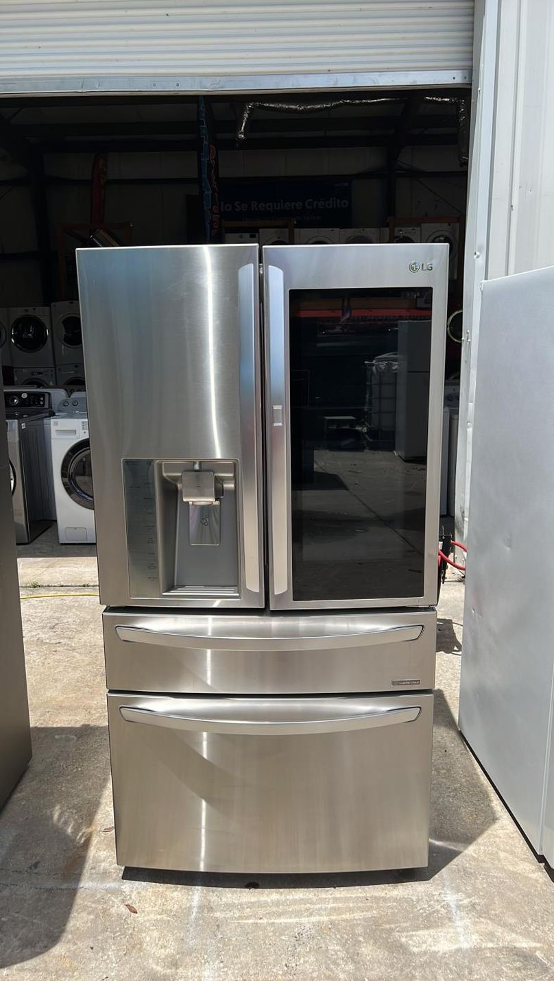 LG 4-Door Refrigerator Stainless Steel with Smart Features