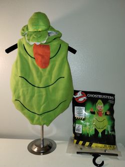 Ghostbusters Slimer Toddler Costume Rubies Size 4T Headpiece and Romper EUC