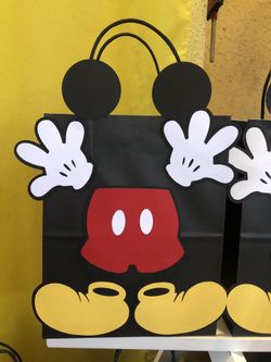 Mickey Mouse Candy Bags & center piece decorations
