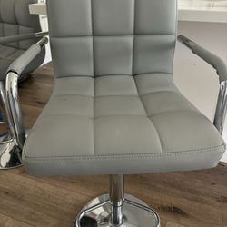 Grey BAR STOOLS SET OF 4