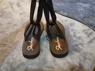 Skechers Memory Foam Yoga Sling Sandals Size 9