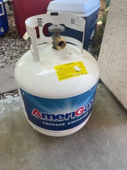 Empty propane tank