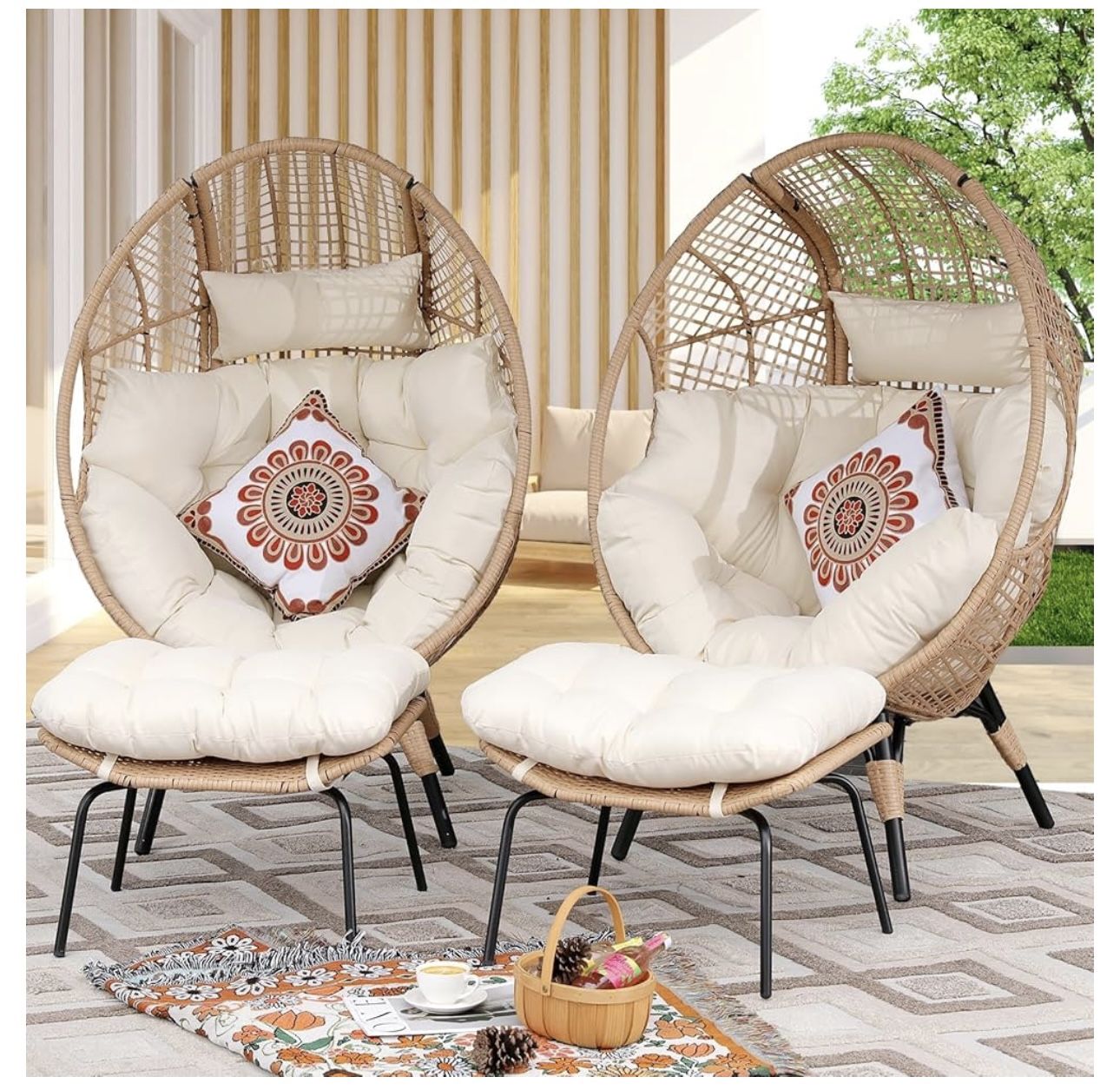 2 Brand New, Never Used Egg Chairs