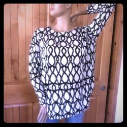 Cute Black and White Tunic | Top | Shirt 