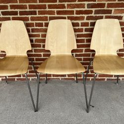 IKEA Vintage VILMAR OAK CHAIRS (3)