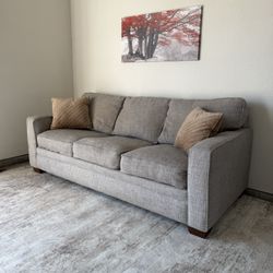 Gray Fabric Sofa – Clean & Comfortable