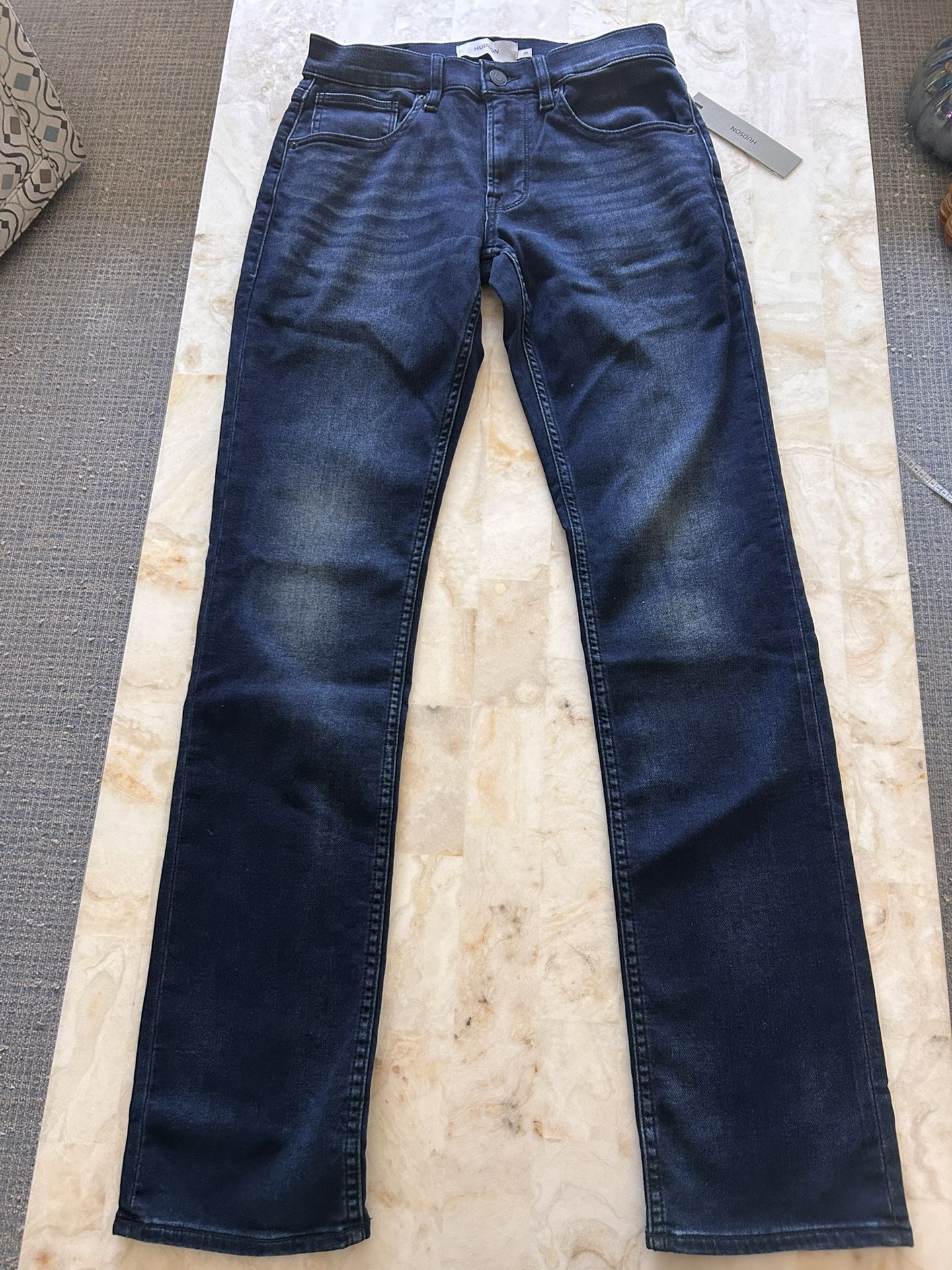 NEW Hudson Byron Blue Jeans Denim Darkwash NWOT Blue Mens 29 Pants