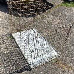 Dog Crate Size 36 L. X  W 22.5.  H 27.  Price 40$.  Pick.  Up.   E.   Side.   Tacoma 