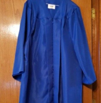 Graduation Gown In Royal Blue To Use For A Costume!