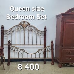 Queen Bedroom Set Solid Wood 