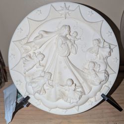 Vintage 1998 Faro "Joyful Promise" 3D Relief Plate