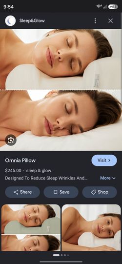 Omnia sleep and glow pillow with cover