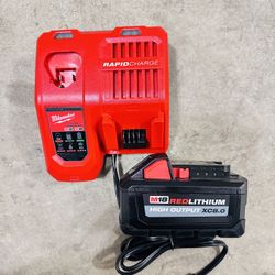 Milwaukee Battery 8.0 And Fast Charger Original