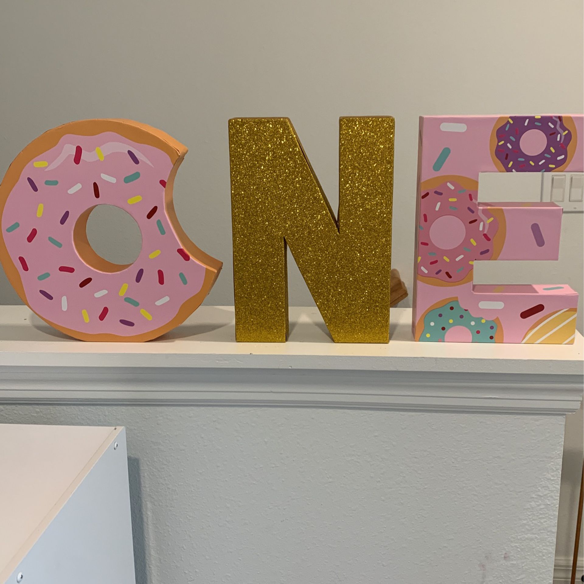 ONE Letters Birthday Decoration 