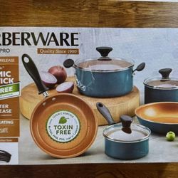 New Farberware Reliance Pro 14 Pc Copper Nonstick Cookware Set (LAST ONE)