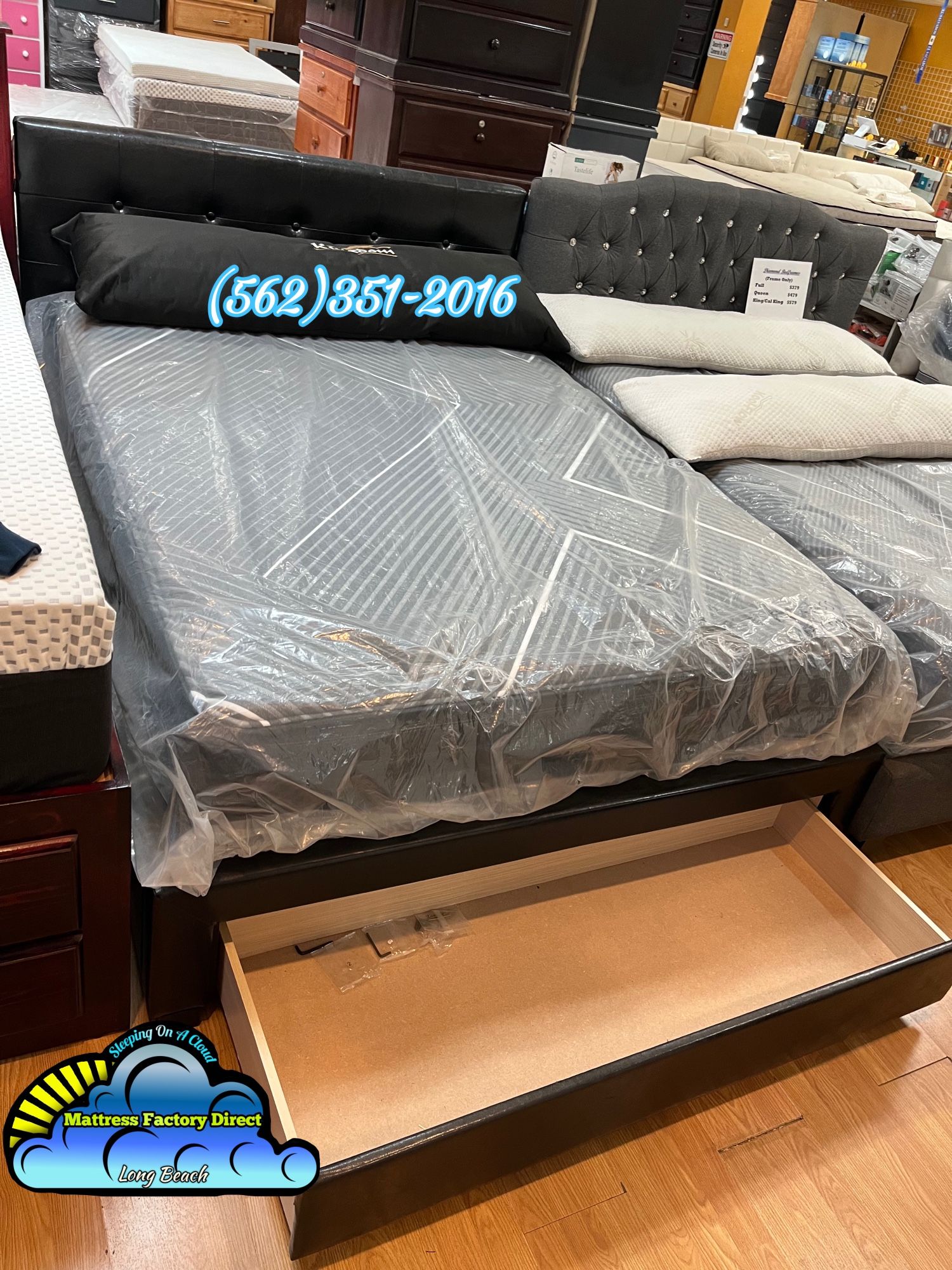 Memory Foam Beautyrest Queen Mattress And Box Set New Cama