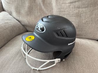 Youth softball helmet & mask