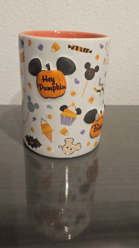 2020 Disney Parks Halloween Mickey Mouse Pumpkin Spice Halloween Candle Holder