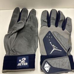 Derek Jeter Yankees Game Used Jordan Batting Gloves #2