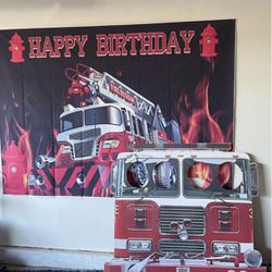 Firefighter Birthday Decor