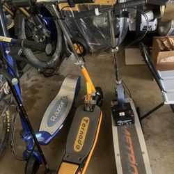 3 Electric scooters 