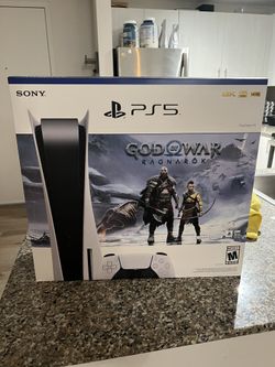 Sony PS5 Blu-Ray Edition Console God of War Ragnarök Bundle - White