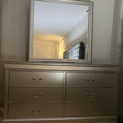 Dresser with mirror
