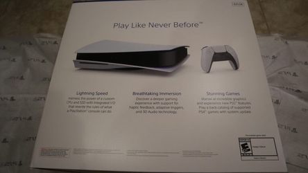 A brand PlayStation Five Console And videos gaming