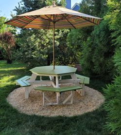 Berlin Gardens Octagon Poly Picnic Table